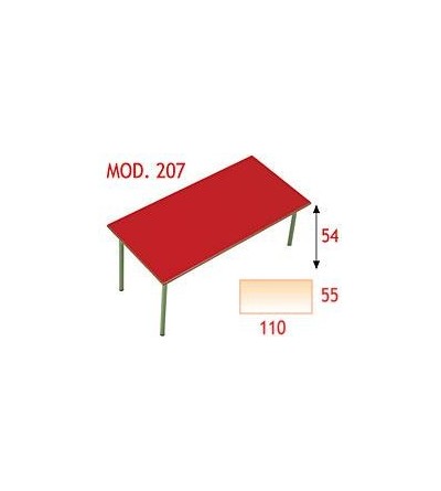 Mesa rectangular infantil