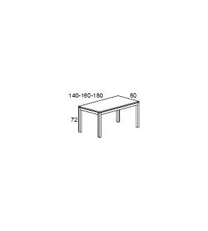 Mesa de oficina recta 120*60*72