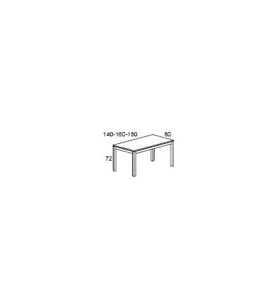 Mesa de oficina recta 140*80*72