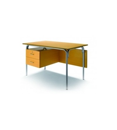 Mesa escolar con 2 cajones+faldon