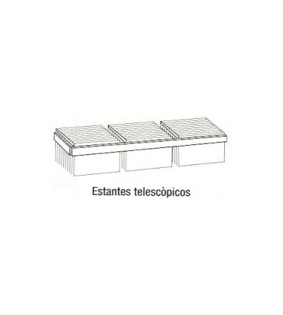 Estante telescópico