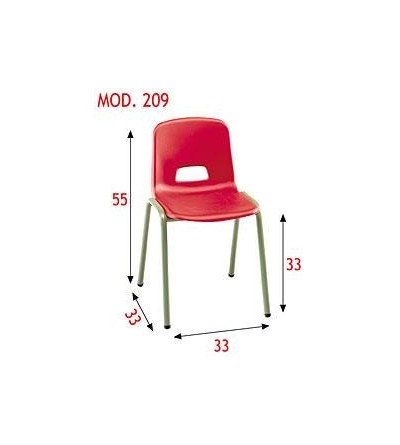 Silla apilable
