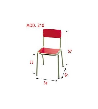 Silla apilable infantil