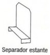 Separador estante