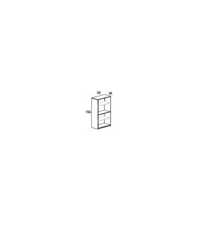 Mueble archivador de oficina sin puertas con estantes