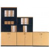 Mueble de oficina de 135 con puertas bajas