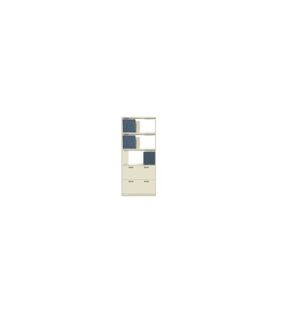 Mueble de oficna alto con dos cajones archivo