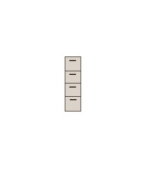 Mueble archidor de 4 cajones madera