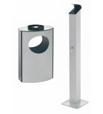 Papelera / cenicero de exterior