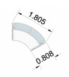 Mostrador circular Newf-metal