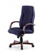 Sillón de oficina con brazos de madera