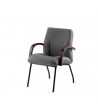 Sillón de oficina con brazos de madera